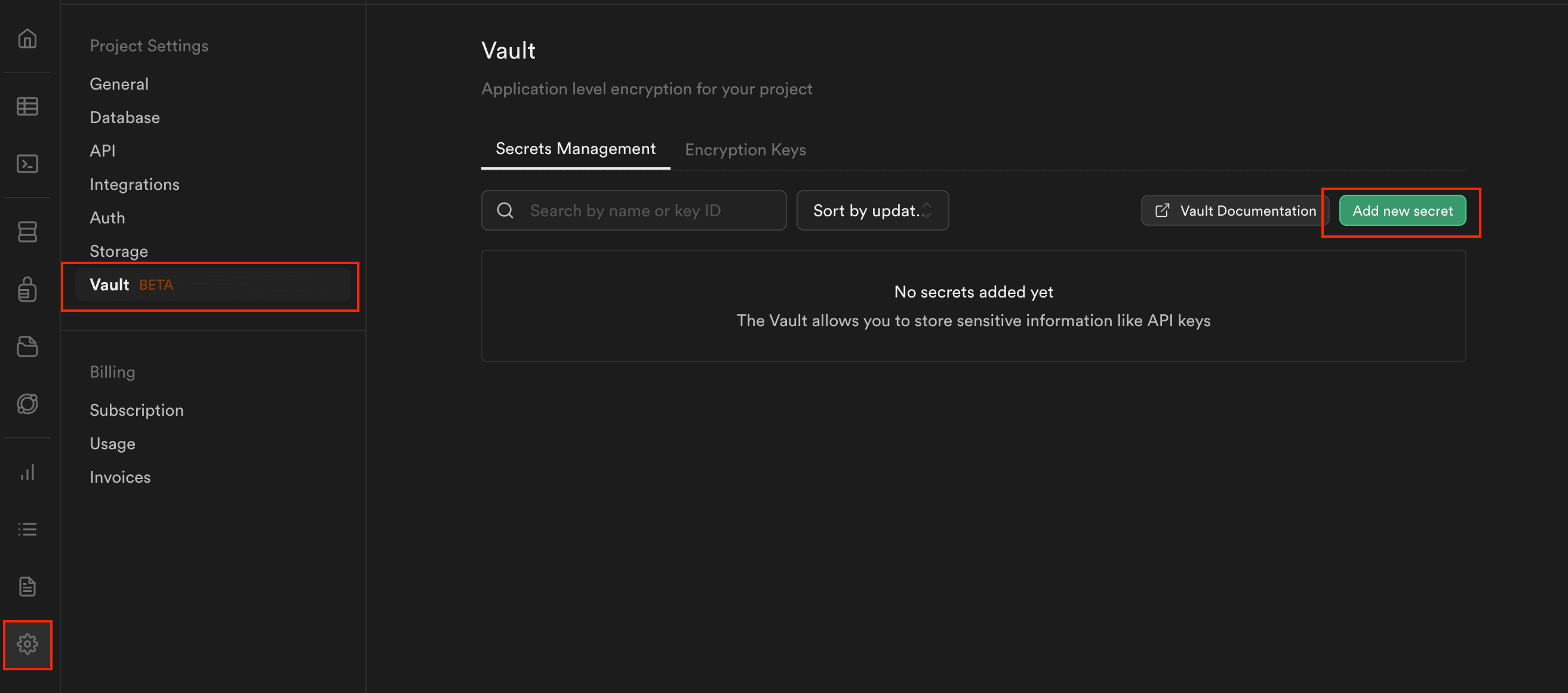 Vaultにシークレットを新規保存する