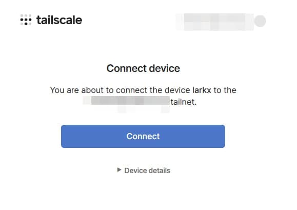 Tailscaleに接続する